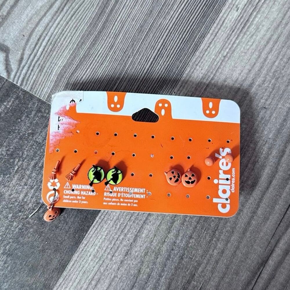 Claire’s Halloween earrings, 4 complete pairs